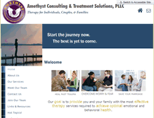Tablet Screenshot of amethystcares.com
